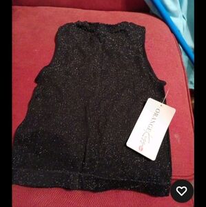 Orange Kiss Halter Top With Siver Sheer Size Large